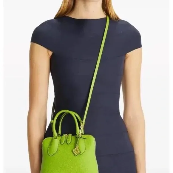 Tory Burch Vibrant Green Satchel - Picture 3 of 6